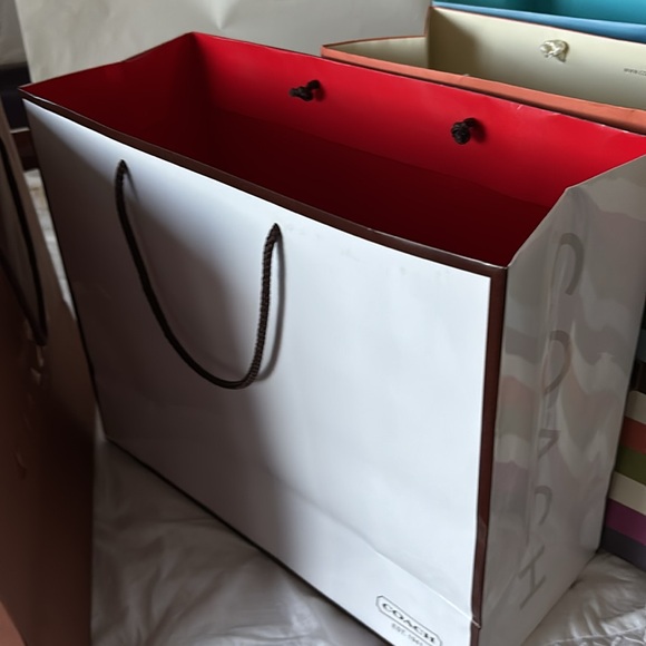 Large Y2k COACH Gift Bags Lot of 7 varieties - Picture 7 of 12